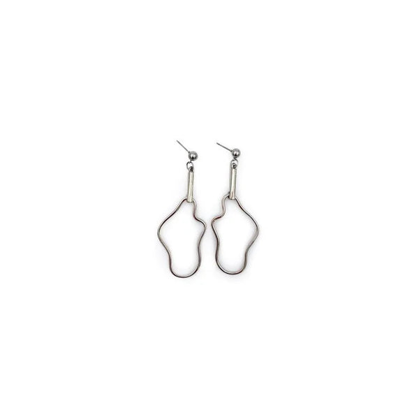 RHODIUM Silver Plated Earring #3