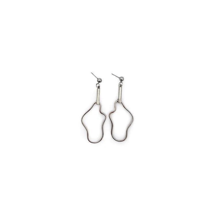 RHODIUM Silver Plated Earring #3