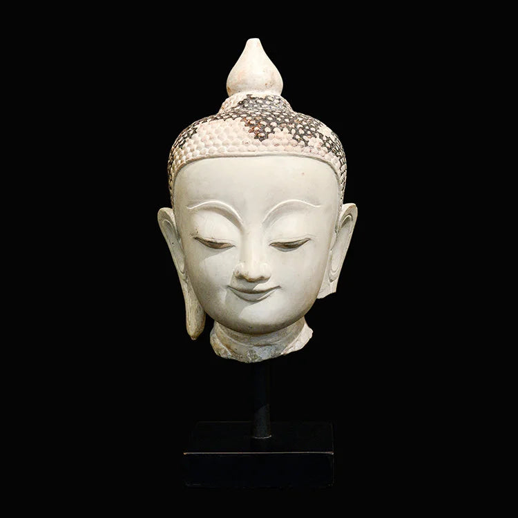 Shan 19th Century Buddha Head - OVO