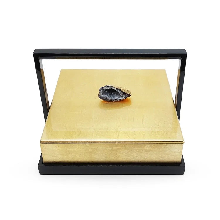Splendid Square Candy Box with Handle - Gold | OVO