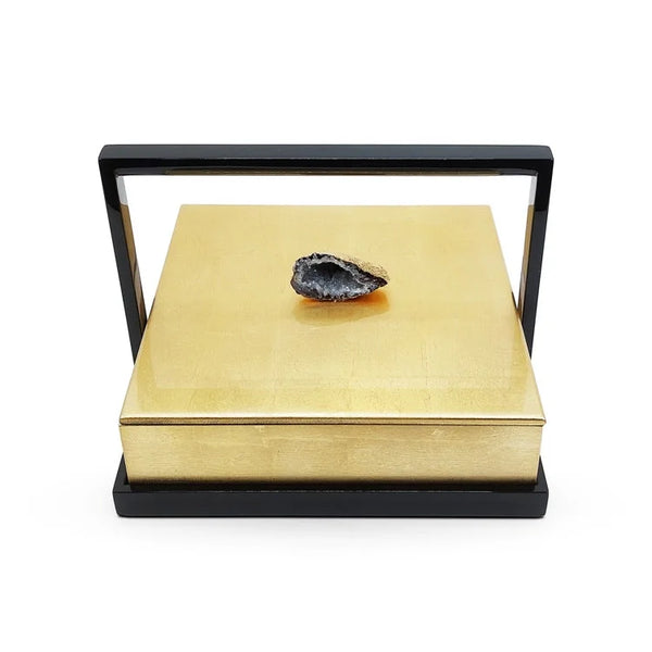 Splendid Square Candy Box with Handle - Gold | OVO