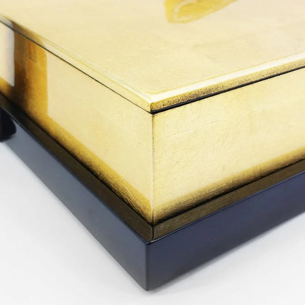 Splendid Square Candy Box with Handle - Gold | OVO