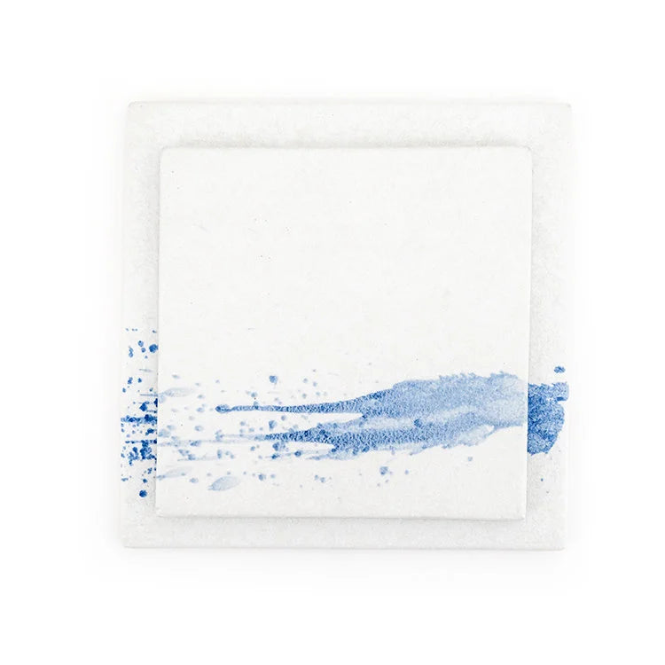 Stains Ceramic Square Flat Plate | OVO