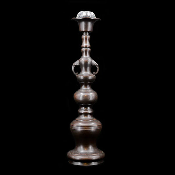 Taisho Bronze Candle Holders | OVO
