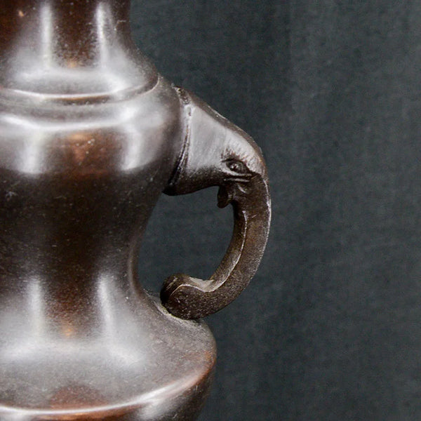 Taisho Bronze Candle Holders | OVO