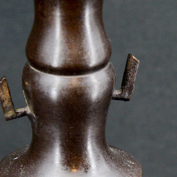 Taisho Bronze Candle Holders | OVO