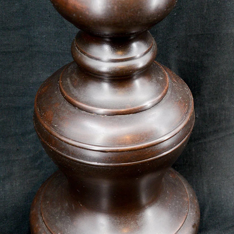 Taisho Bronze Candle Holders | OVO