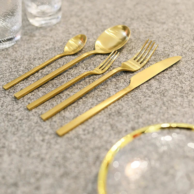 Tea Spoon in Matte Gold