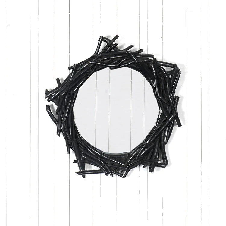 Teak Branches Round Mirror | OVO