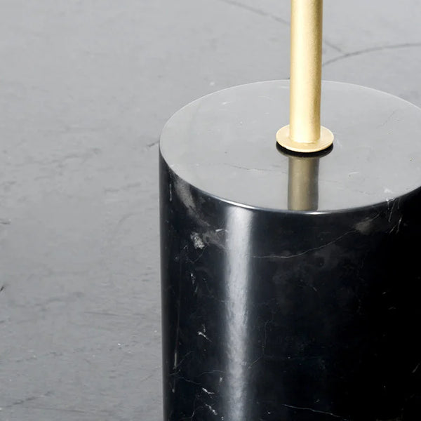 TENDER Side Table - Gold / Black Red Marble