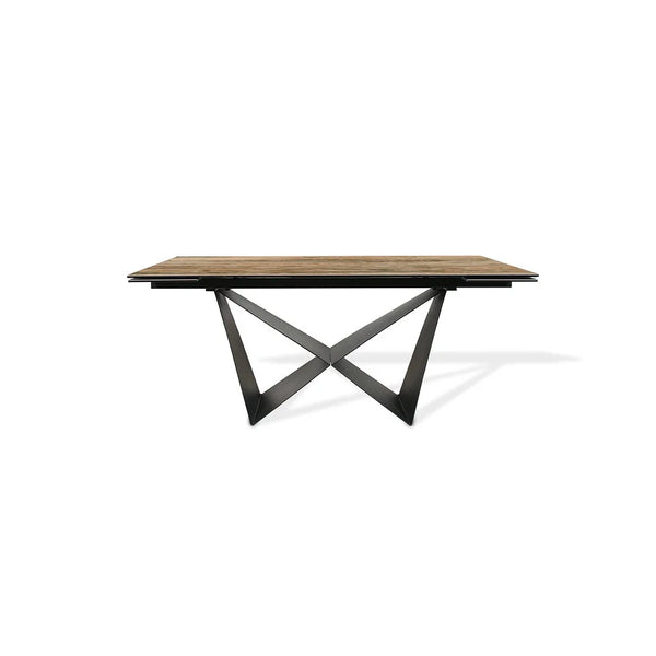 WALLY Extendable Dining Table - Wood Pattern (W1600-2200mm)