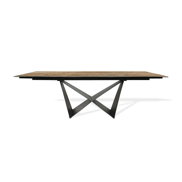 WALLY Extendable Dining Table - Wood Pattern (W1600-2200mm)