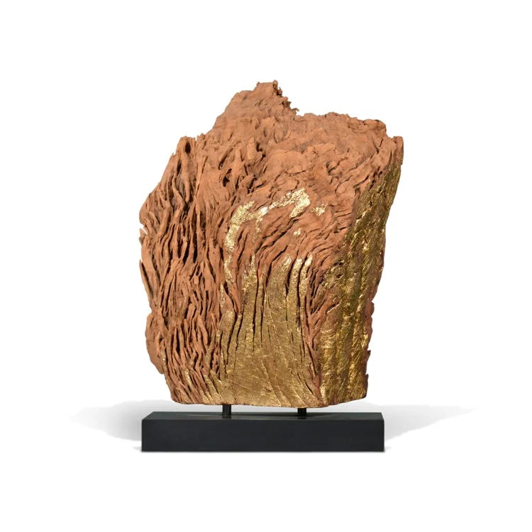 Wooden Sculpture with Gold Leaf #7 | OVO