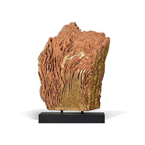 Wooden Sculpture with Gold Leaf #7 | OVO