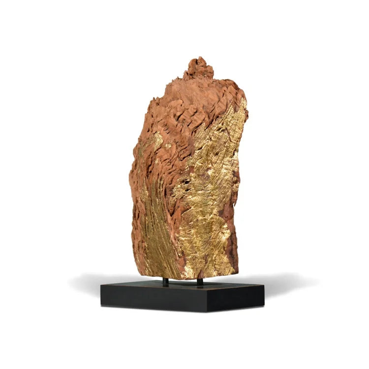Wooden Sculpture with Gold Leaf #7 | OVO